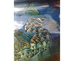 C H Brannam. A large three handled planter - Thumbnail 4