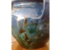 C H Brannam. A large three handled planter - Thumbnail 9
