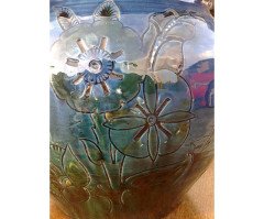C H Brannam. A large three handled planter - Thumbnail 11