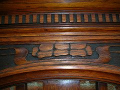 Harris Lebus. An Arts and Crafts oak hallstand - Thumbnail 6