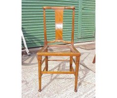 W R Lethaby for Morris and Co. A monumental set of seventeen oak dining chairs - Thumbnail 1