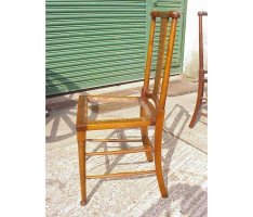 W R Lethaby for Morris and Co. A monumental set of seventeen oak dining chairs - Thumbnail 2