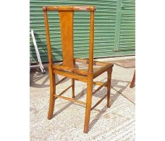 W R Lethaby for Morris and Co. A monumental set of seventeen oak dining chairs - Thumbnail 4