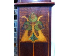 A pair of Arts and Crafts armchairs with stylised floral details - Thumbnail 12