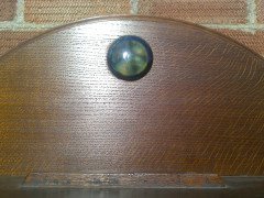 Shapland and Petter. A quality Shapland and Petter Hall robe with a turquoise blue Ruskin ceramic disc - Thumbnail 9
