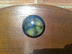Shapland and Petter. A quality Shapland and Petter Hall robe with a turquoise blue Ruskin ceramic disc - Thumbnail 10