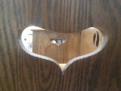 An Arts and Crafts oak settle - Thumbnail 5