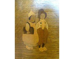 An Arts and Crafts oak settle - Thumbnail 8