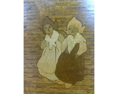 An Arts and Crafts oak settle - Thumbnail 10