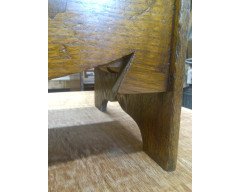 An Arts and Crafts oak settle - Thumbnail 11