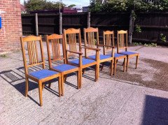 Shapland and Petter. A good quality set of six Arts and Crafts oak dining chairs - Thumbnail 2