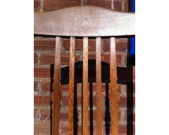 Shapland and Petter. A good quality set of six Arts and Crafts oak dining chairs - Thumbnail 7