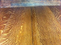 A good quality twelve seater Arts and Crafts extending oak dining table with two extra leaves. - Thumbnail 5