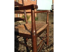 Edward Gardiner. An early oak ladder back armchair - Thumbnail 7