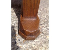 Paul Matt. An Arts and Crafts oak eight seater 'Tretower' refectory dining table - Thumbnail 5