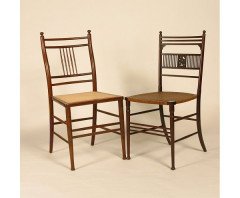 Collinson and Lock. Two Anglo-japanese sidechair's. - Thumbnail 1