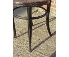 Fischel. A rare cane seat ebonised and gilt side chair - Thumbnail 5