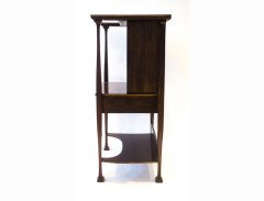 A super quality fall front bureau with stylised floral inlays - Thumbnail 3