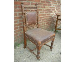 A set of four Gothic Revival dining chairs - Thumbnail 2
