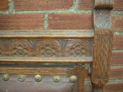 A set of four Gothic Revival dining chairs - Thumbnail 5