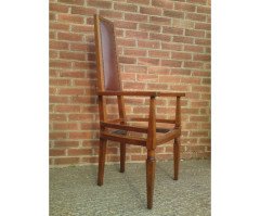 J S Henry (attributed). A good Glasgow style oak armchair - Thumbnail 2