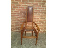 J S Henry (attributed). A good Glasgow style oak armchair - Thumbnail 3