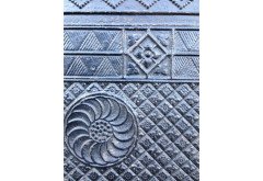 Thomas Jeckyll for Barnard Bishop and Barnard. A rare complete cast iron fire insert with original blue floral tiles - Thumbnail 7