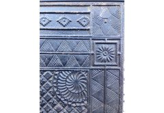 Thomas Jeckyll for Barnard Bishop and Barnard. A rare complete cast iron fire insert with original blue floral tiles - Thumbnail 9
