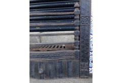 Thomas Jeckyll for Barnard Bishop and Barnard. A rare complete cast iron fire insert with original blue floral tiles - Thumbnail 12
