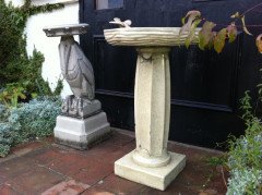 Liberty and Co. A rare Arts and Crafts stoneware bird bath - Thumbnail 5