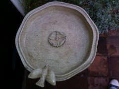 Liberty and Co. A rare Arts and Crafts stoneware bird bath - Thumbnail 8