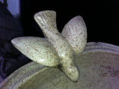 Liberty and Co. A rare Arts and Crafts stoneware bird bath - Thumbnail 13