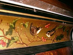 An Aesthetic Movement Ebonised and burr walnut mirror - Thumbnail 4