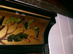 An Aesthetic Movement Ebonised and burr walnut mirror - Thumbnail 6