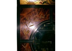 An Aesthetic Movement Ebonised and burr walnut mirror  - Thumbnail 7