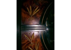 An Aesthetic Movement Ebonised and burr walnut mirror  - Thumbnail 9