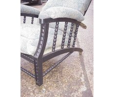 Philip Webb for Morris and Co. Two adjustable ebonised armchair - Thumbnail 5