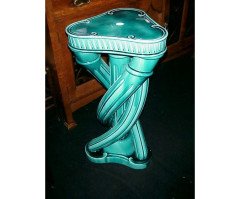 An Arts and Crafts Turquoise plant stand - Thumbnail 1