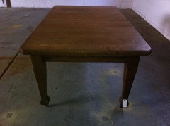 A good Arts and Crafts 1/4 sawn oak extending dining table - Thumbnail 2