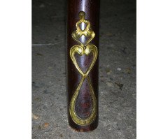 An Art Nouveau what not with organic gilt brass mounts. - Thumbnail 8