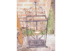 A Superb Quality Arts & Crafts Copper & Hand Wrought Iron Stick Stand - Thumbnail 1
