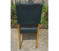 A set of 22 good quality oak Gothic Revival upholstered dining chairs - Thumbnail 5