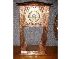 Hale. An Arts and Crafts hand formed copper clock - Thumbnail 1