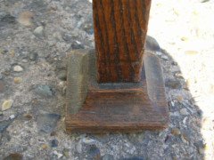 Shapland and Petter. An unusual pair of side chairs with original rush seats and Heart shaped carvings to the tops - Thumbnail 8