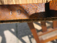 Shapland and Petter. An unusual pair of side chairs with original rush seats and Heart shaped carvings to the tops - Thumbnail 10