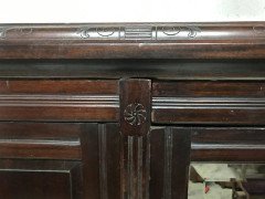 A rare aesthetic movement wardrobe with Pre-Raphaelite style maidens - Thumbnail 2