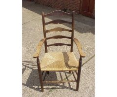 Ernest Gimson for Edward Gardiner. Set of six dining chairs called 'The Russell' - Thumbnail 2