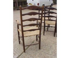 Ernest Gimson for Edward Gardiner. Set of six dining chairs called 'The Russell'  - Thumbnail 3