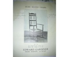 Ernest Gimson for Edward Gardiner. Set of six dining chairs called 'The Russell' - Thumbnail 5