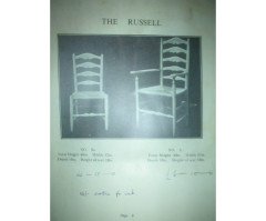 Ernest Gimson for Edward Gardiner. Set of six dining chairs called 'The Russell'  - Thumbnail 6